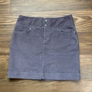Athleta purple corduroy skirt